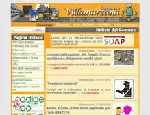 Tablet Screenshot of comune.villamarzana.ro.it